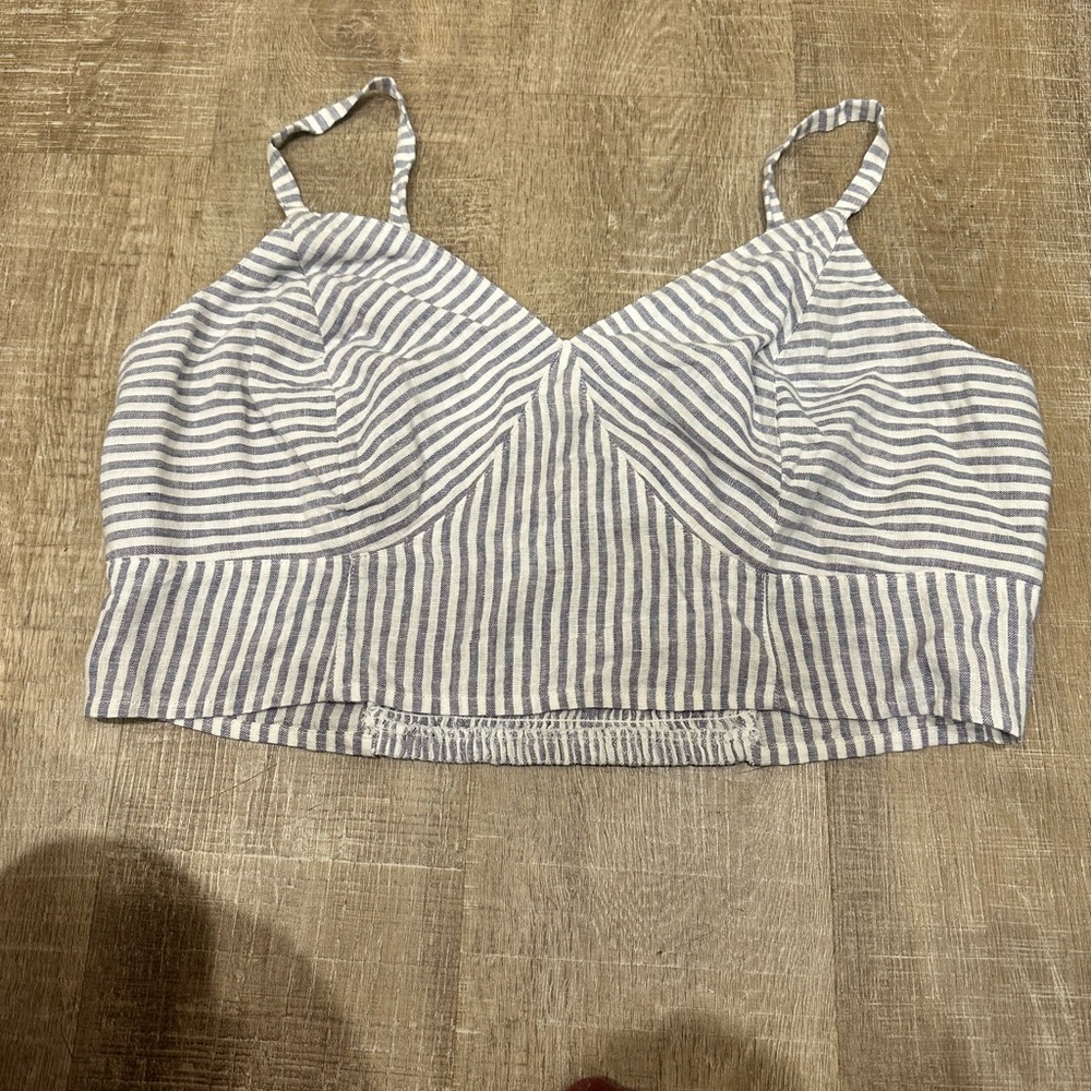 Women’s top size XXL Striped Blue and White new without tag great for summer